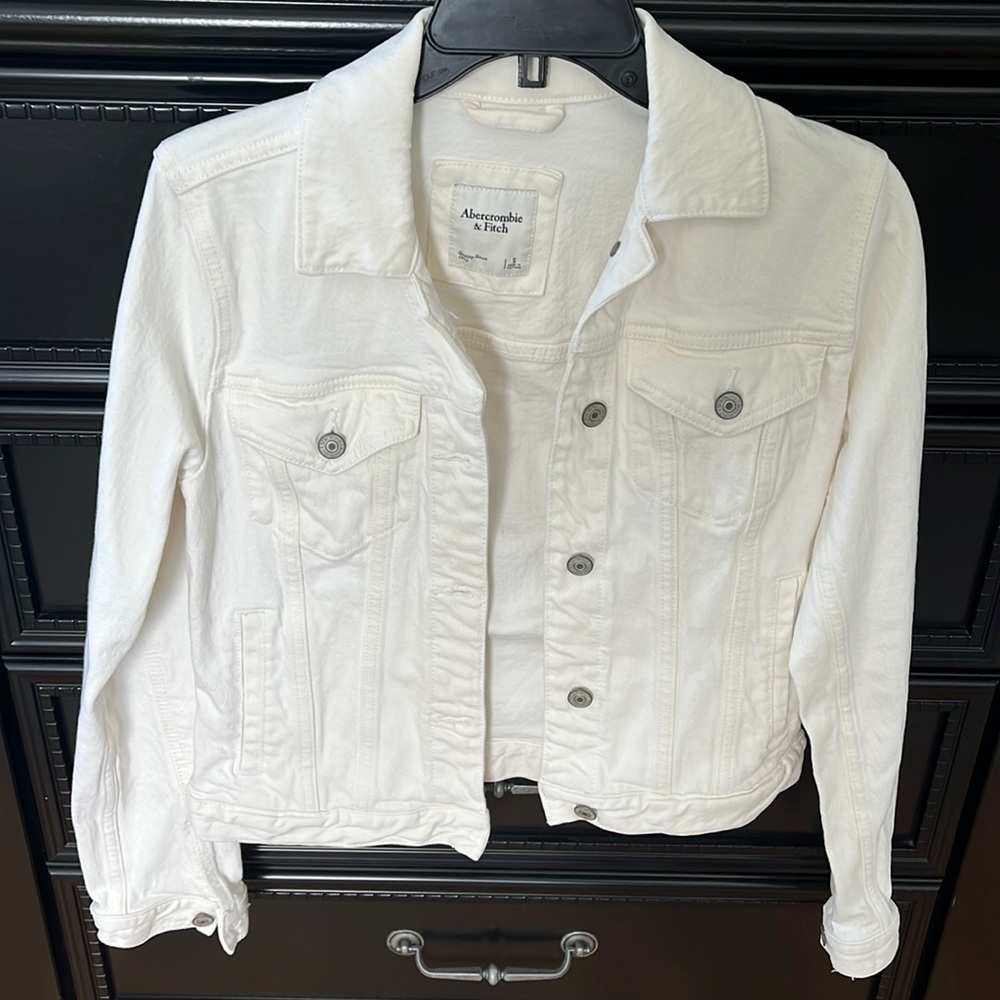 White jean jacket